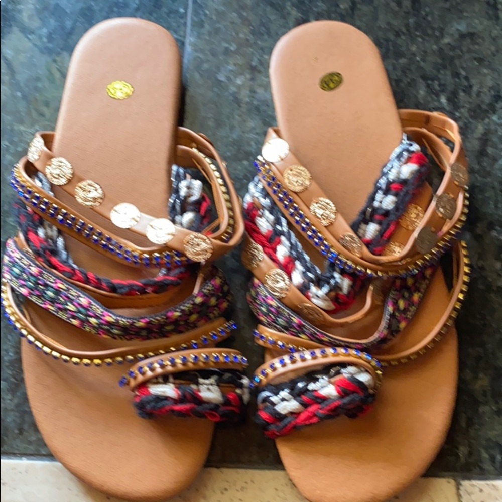 Boho sandals. New